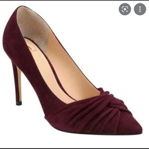 Marc Fisher LTD dark red suede pumps